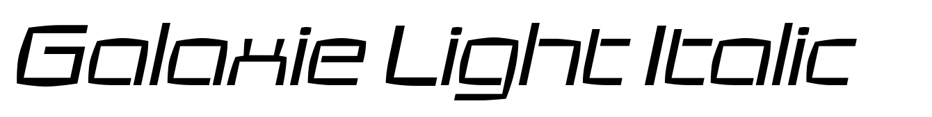 Galaxie Light Italic